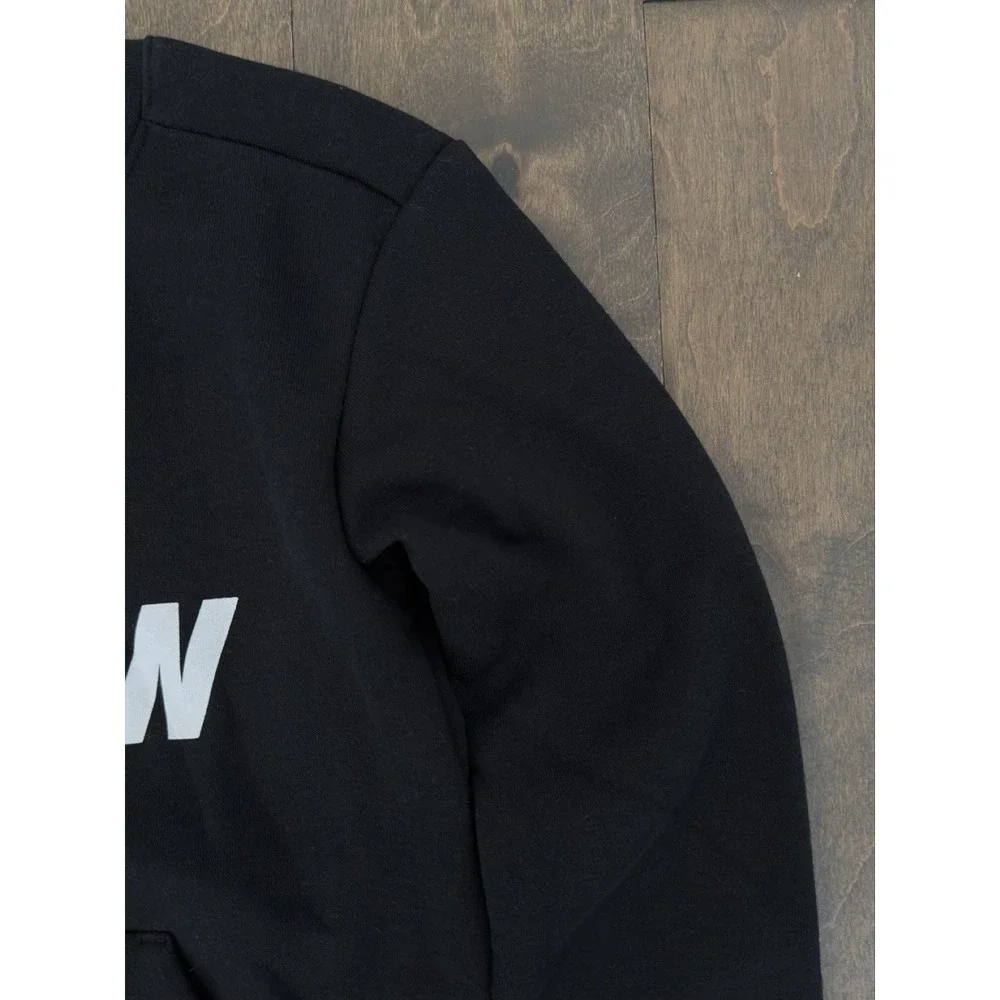 NWT Jordan Air‎ Nike Sweatshirt Youth Size S Jumpman Crew Neck Fleece Black Logo